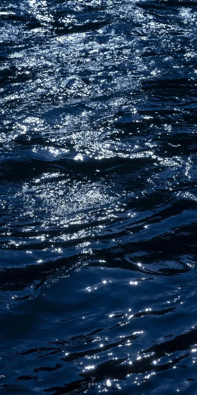 Water Blue Black Wallpaper