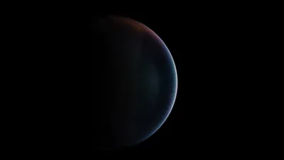 Edge-Lit Planet in Shadow HD Wallpaper