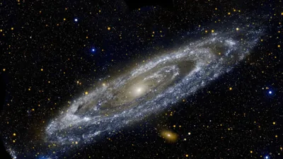 Angled View of the Andromeda Spiral HD Wallpaper