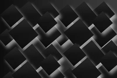 Black Floating Squares Contemporary Wallpaper