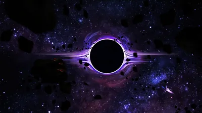 Purple Black Hole Wallpapers