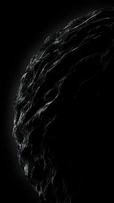 Rocky Sphere Lit From Behind HD Phone Wallpaper