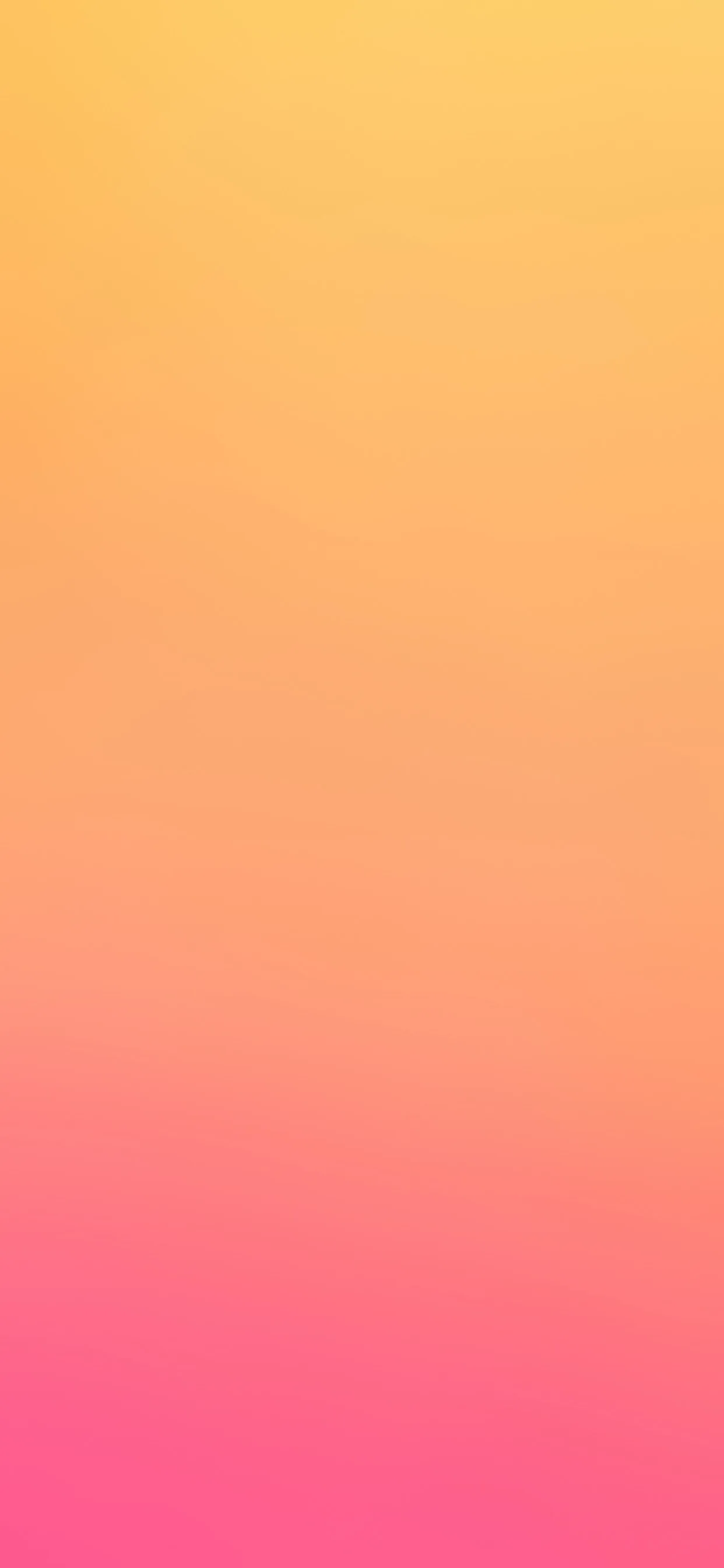 Mango yellow pours down through peach into hot pink with no texture or grain, a clean vertical blend for a phone screen.
