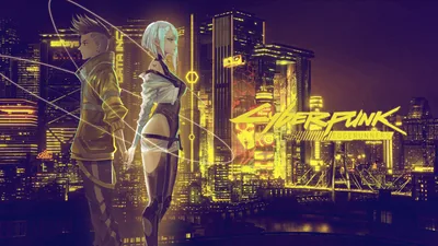 Lucy and David Over Gold Skyline HD Wallpaper