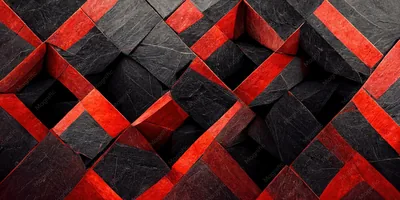 Red Black Geometric Wallpapers