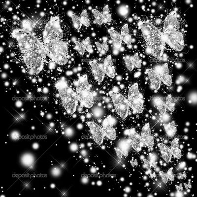 Cute Black Glitter Wallpaper