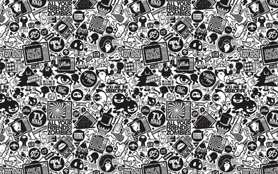 Pattern Wallpaper Tumblr Black And White