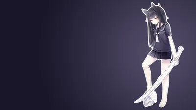 Simple Anime Black PC Wallpapers