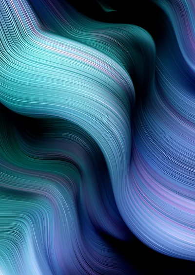 Wavy Stripes in Teal and Violet HD Phone Wallpaper