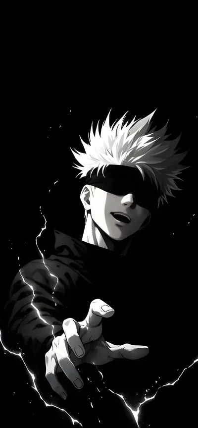 Gojo Satoru Dark Aura 4K Wallpaper