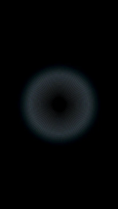 Concentric Blue Circle Line Pattern HD Phone Wallpaper