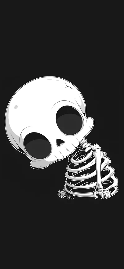 Wallpaper Cartoon Black