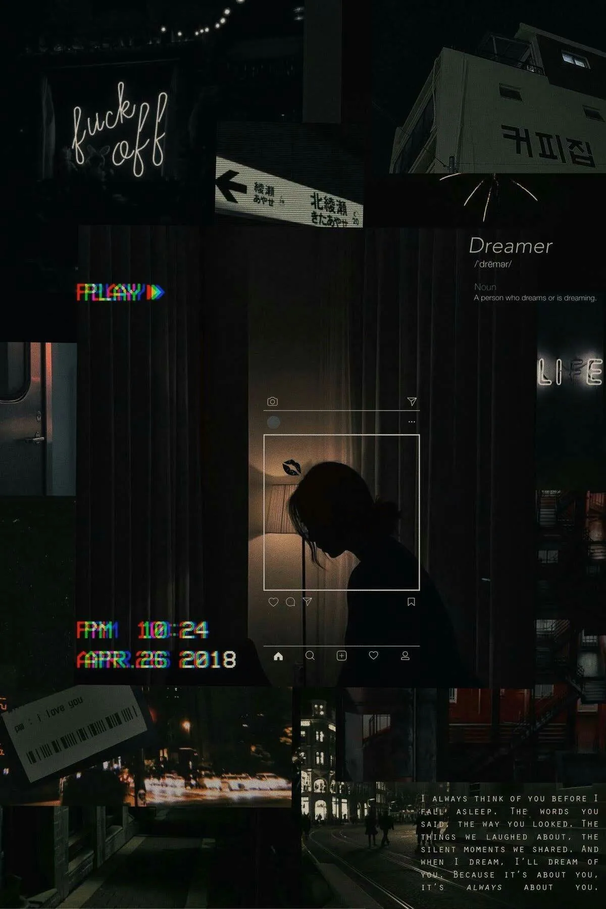 Black Vintage Aesthetic Wallpaper