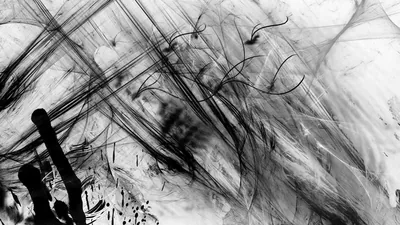 Ink Brush Scratches on White HD Wallpaper