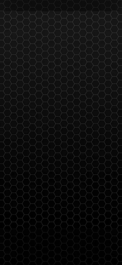 Hexagon Honeycomb Grid on Black HD Phone Wallpaper