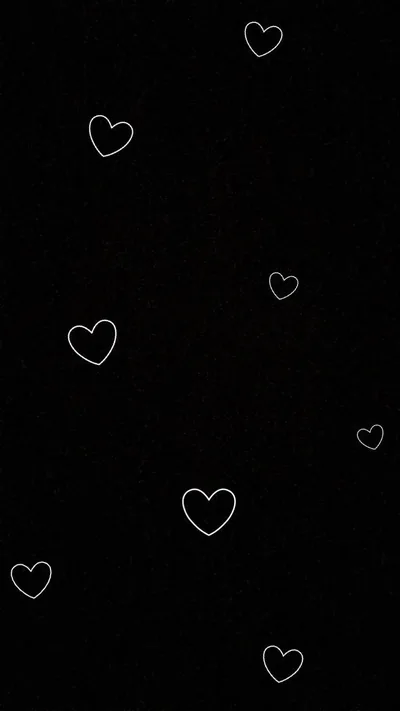Black Hearts Background