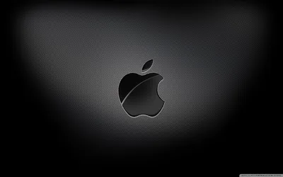 Apple Logo on Carbon Mesh HD Wallpaper