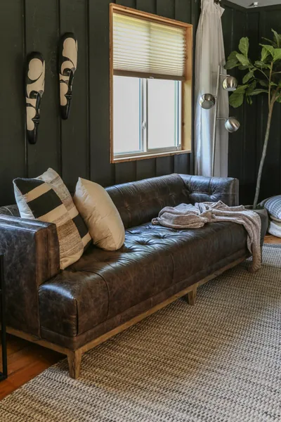 Modern Black Living Room