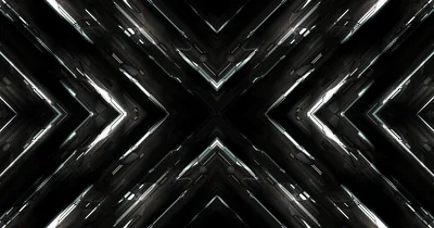 Chrome Chevron Tunnel HD Wallpaper
