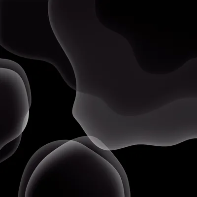 free Iphone 13 Ios Black Blob Wallpaper