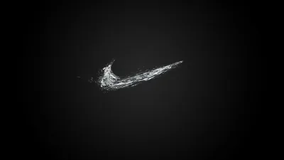 Water Splash Swoosh on Dark Grey HD Wallpaper