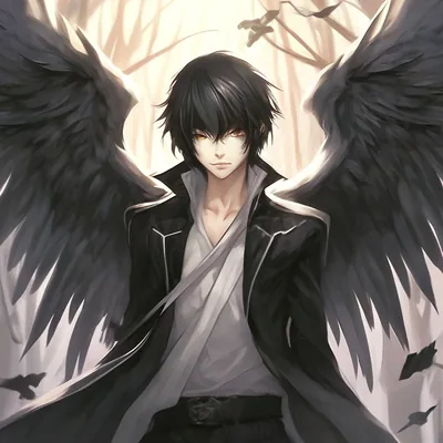 Anime Black Angel Wings Black Angel Wings