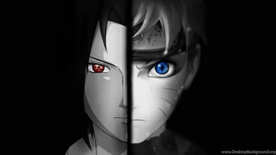 Split Face with Red and Blue Eyes HD Wallpaper