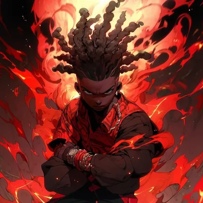 Black Anime Charcter Wallpaper HD