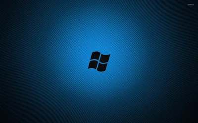 Black Windows Logo on Blue Weave HD Wallpaper
