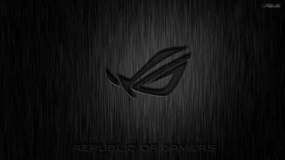 ROG Logo Behind Falling Rain HD Wallpaper