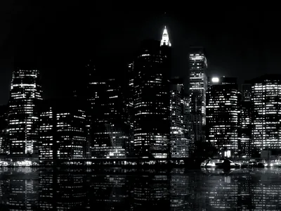 Black And White Desktop Wallpaper City