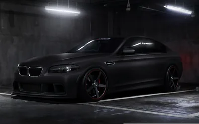 Wallpaper car, tuning, BMW, black, tuning, Matte, rechange, BMW M5 for mobile and deskt