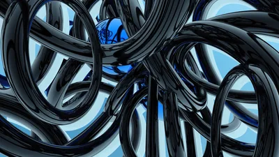 Black and Blue Wallpaper Abstract 3D Wallpapers in format for free