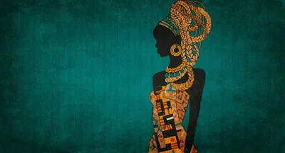 Black woman art wallpaper HD Wallpaper
