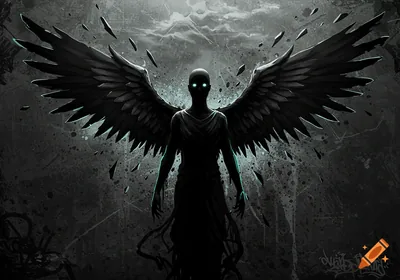 Anime Death Angel With a Sword created on Craiyon