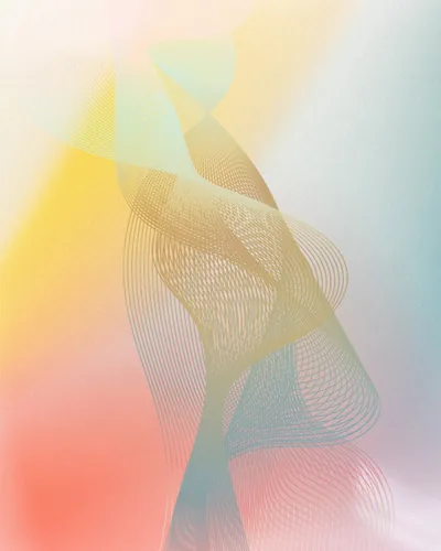 Fine Mesh Lines over Pastels HD Phone Wallpaper