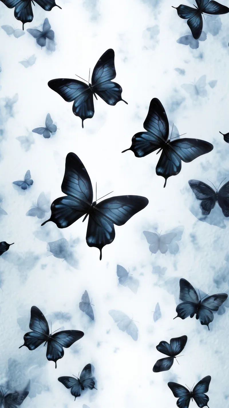 Black Butterflies Wallpapers Images