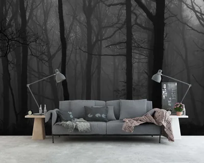 Myth Black Forest Wallpaper Dark Wallpaper Mural Gothic Wallpaper