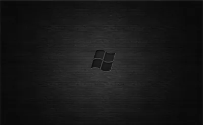 Dark Windows Logo on Brushed Metal HD Wallpaper