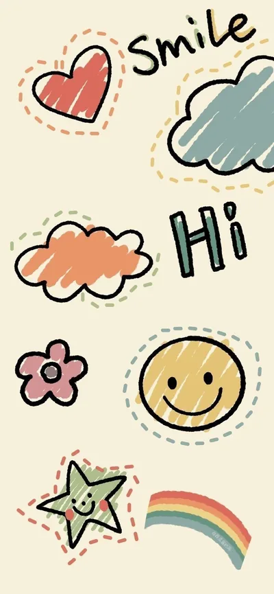 Cute Sticker Wallpapers