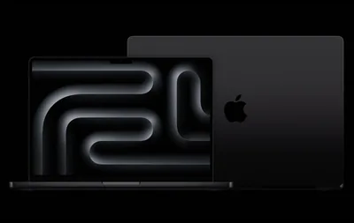 Space Black MacBook Pro Wallpaper with M3 Chip
