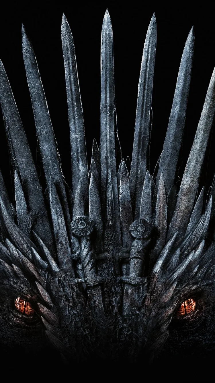 Dragon Wallpaper 4K, Game of Thrones, Black background