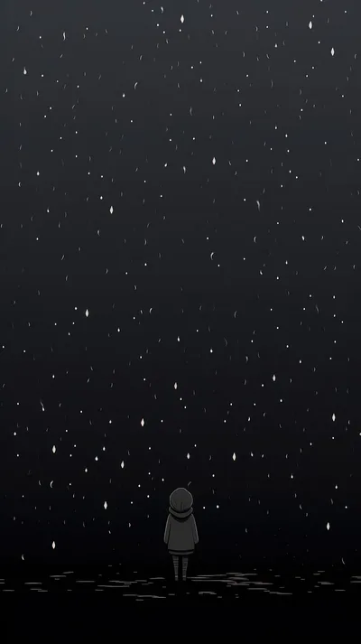 Black Kawaii Background