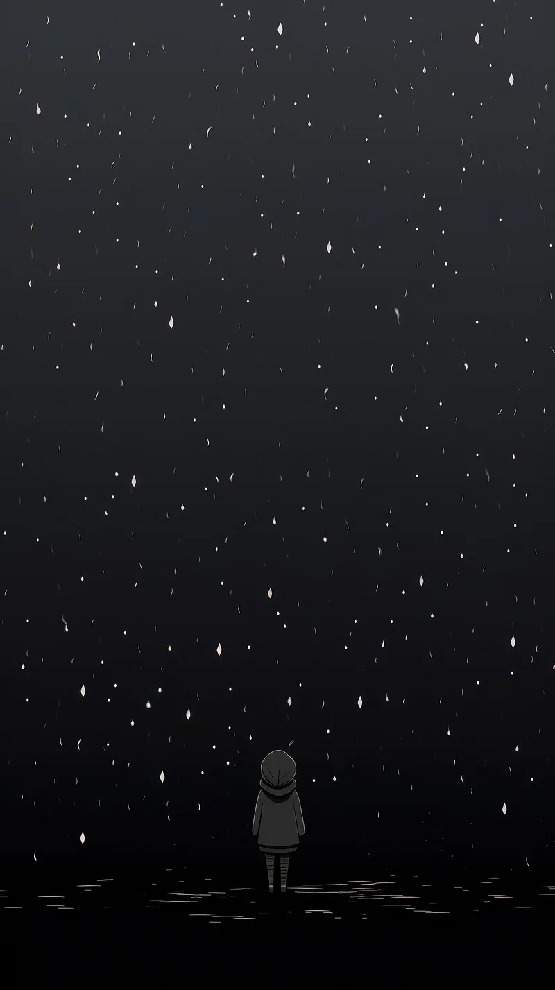 Black Kawaii Background