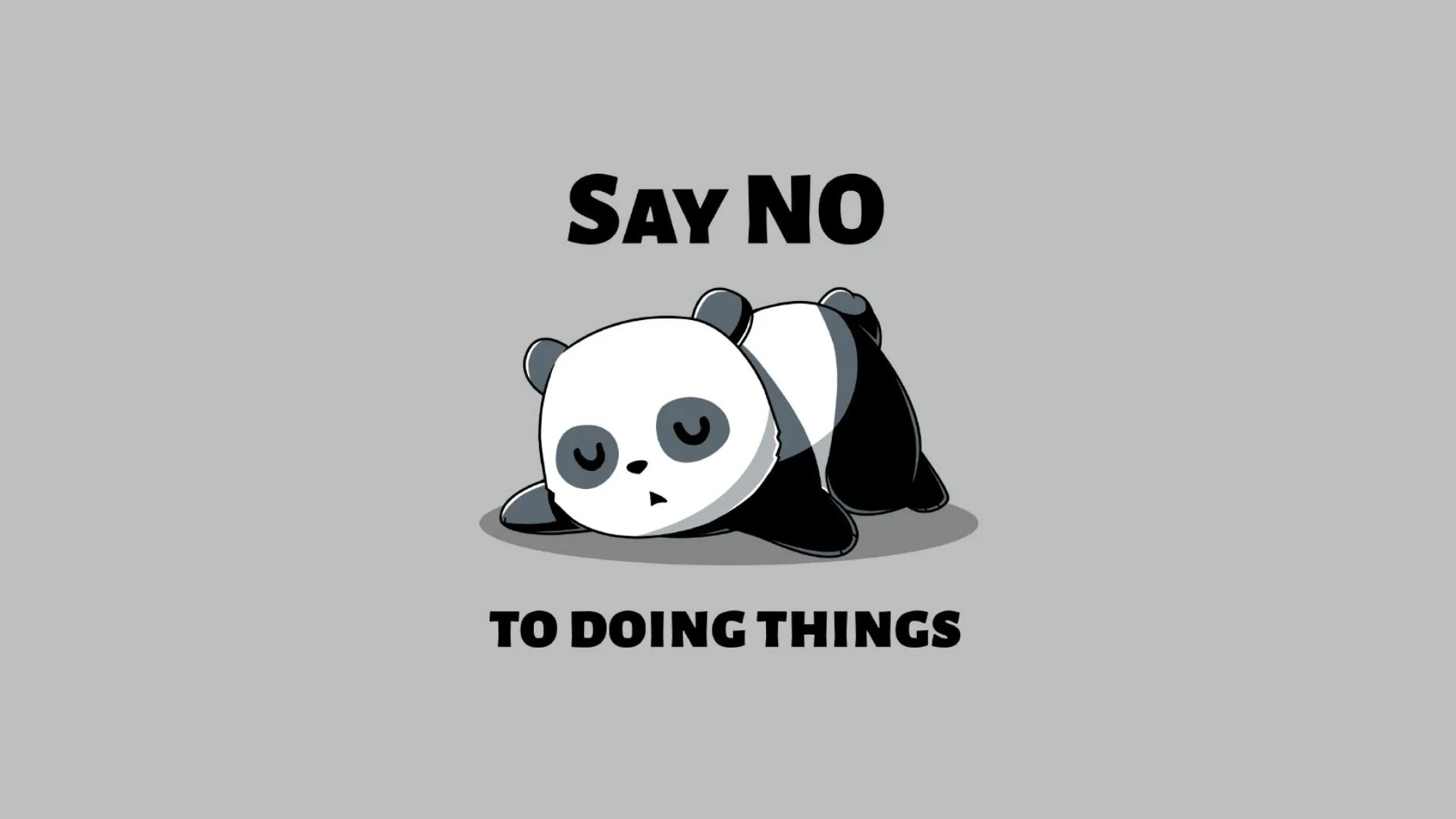Say No The Ultimate Funny Panda HD Wallpaper