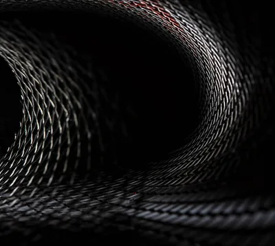 Woven Black Mesh Tunnel HD Wallpaper