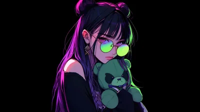 Kawabi Neon Girl 5k 4K, HD 4k Wallpapers, Images, Backgrounds