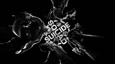 Comic Figures Around Bold Type HD Wallpaper