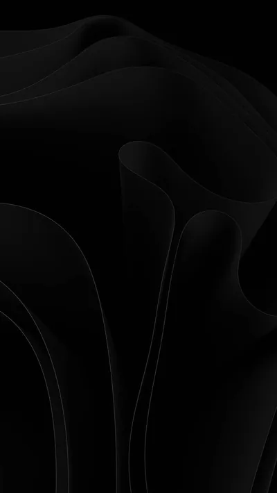 Folded Black Fabric Curves HD Phone Wallpaper