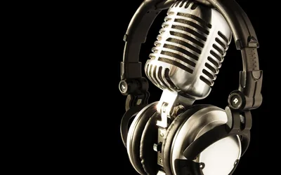 headphones, Music, Studio, Microphones, Black, Background Wallpapers HD Desktop